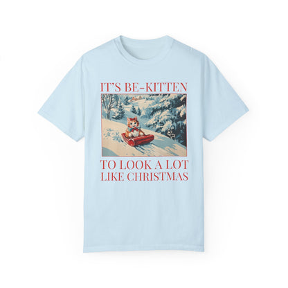 Funny Christmas Cat Lover Tee Shirt