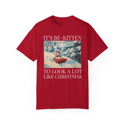 Funny Christmas Cat Lover Tee Shirt