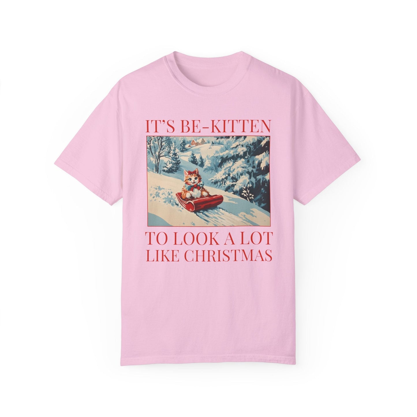 Funny Christmas Cat Lover Tee Shirt