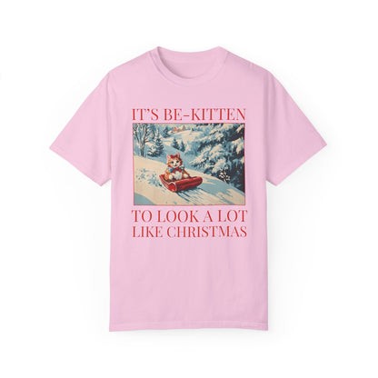 Funny Christmas Cat Lover Tee Shirt