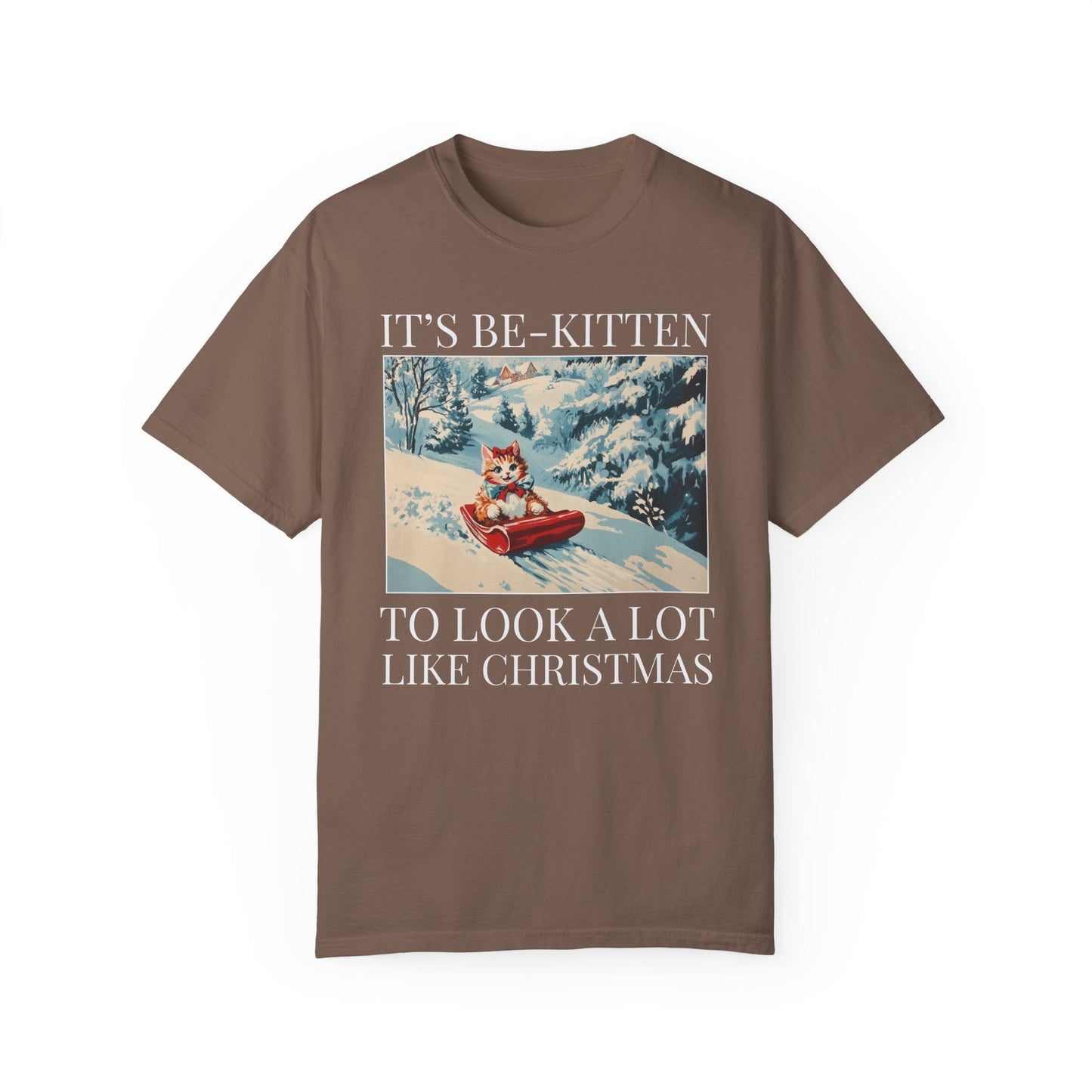 Funny Christmas Cat Lover Tee Shirt