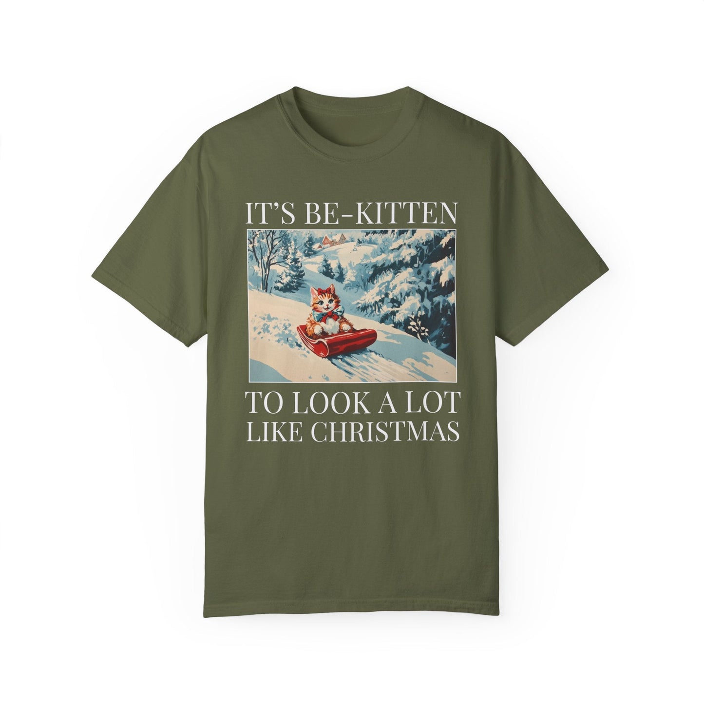 Funny Christmas Cat Lover Tee Shirt