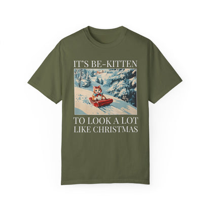 Funny Christmas Cat Lover Tee Shirt