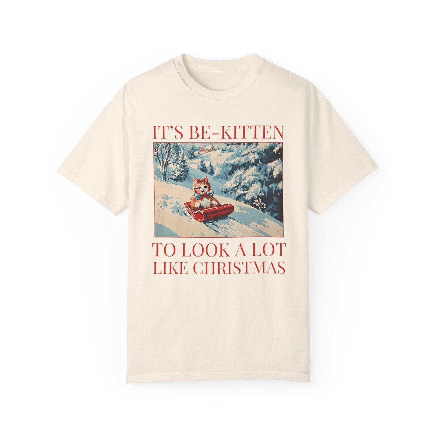 Funny Christmas Cat Lover Tee Shirt