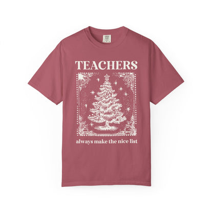 Funny Christmas Lover Tee Shirt: Always Makes the Nice List