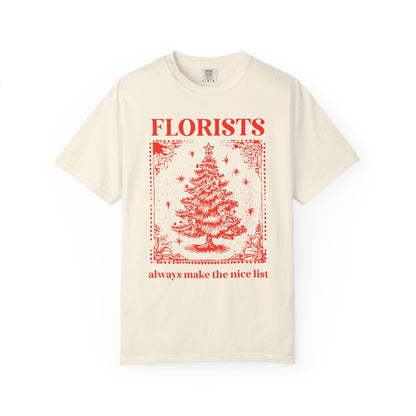Funny Christmas Lover Tee Shirt: Always Makes the Nice List