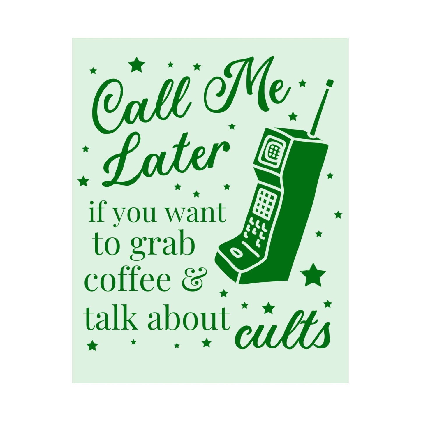 Funny Cult History Poster