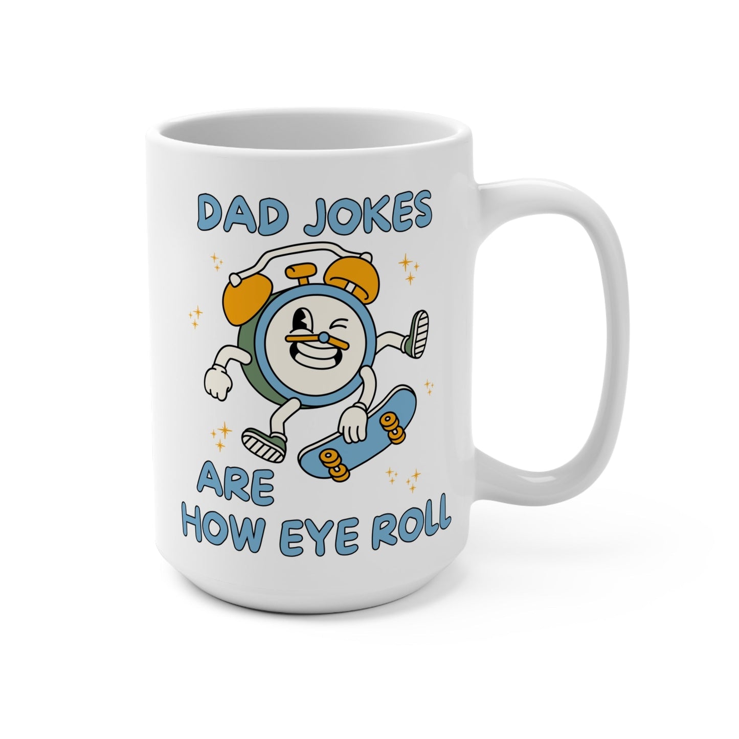 Dad Jokes Eye Roll Coffee Mug