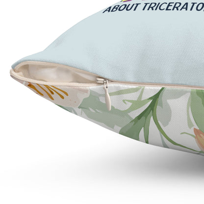 Wild About Triceratops Pillow