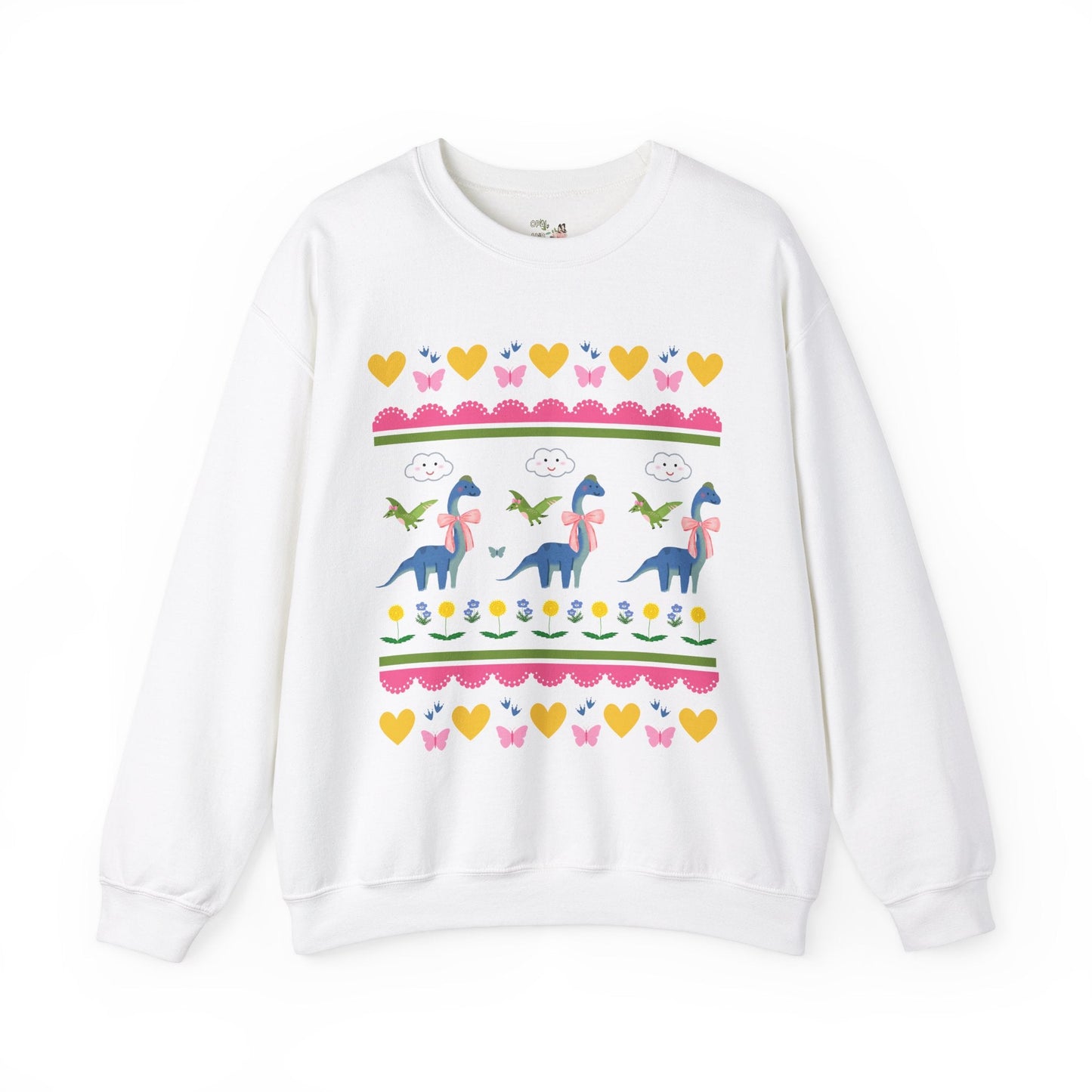 Sweatshirt: Dinos with Bows