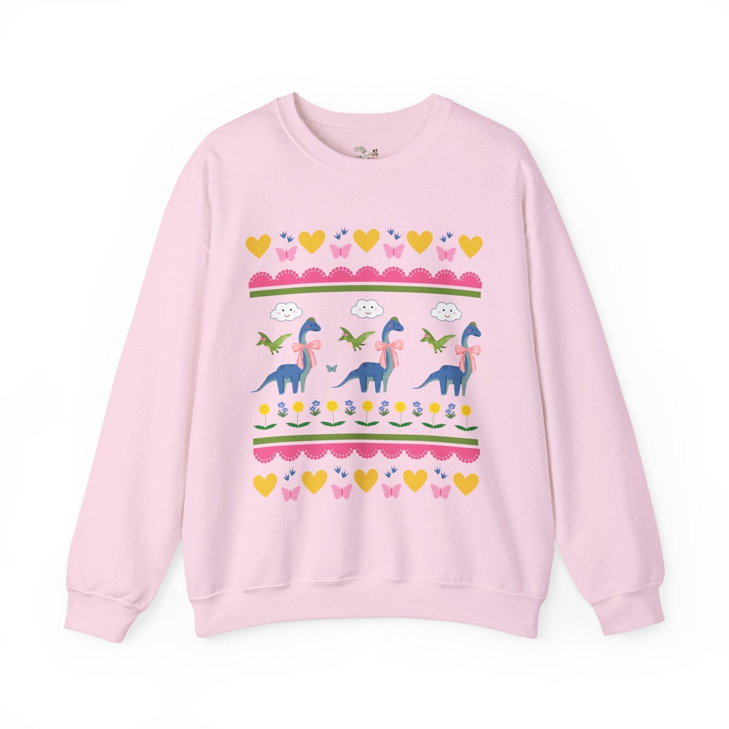 Sweatshirt: Dinos with Bows