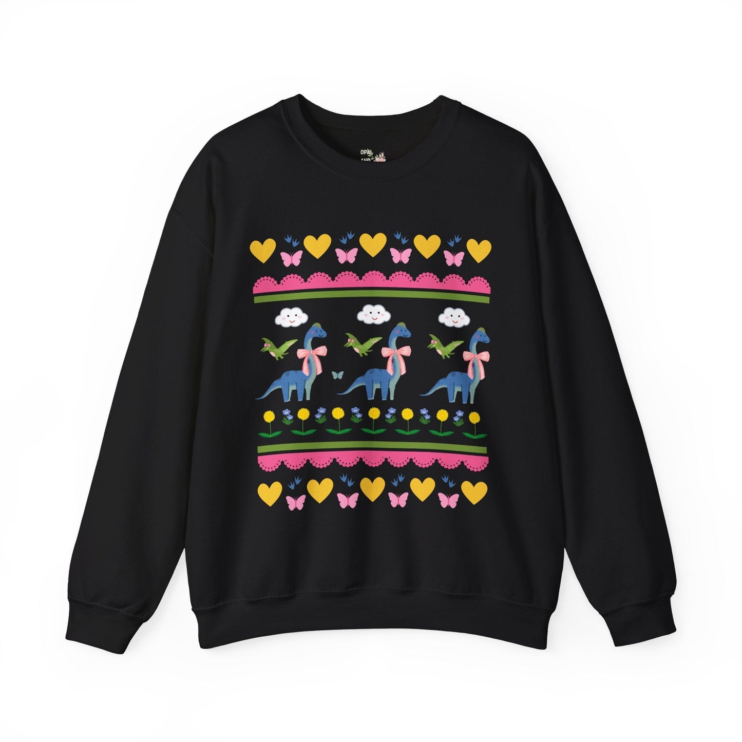 Sweatshirt: Dinos with Bows