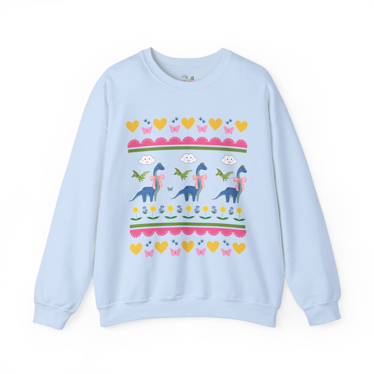 Sweatshirt: Dinos with Bows