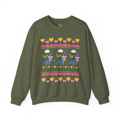 Sweatshirt: Dinos with Bows