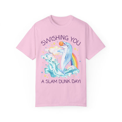 Funny Dolphin Lover Basketball T-Shirt