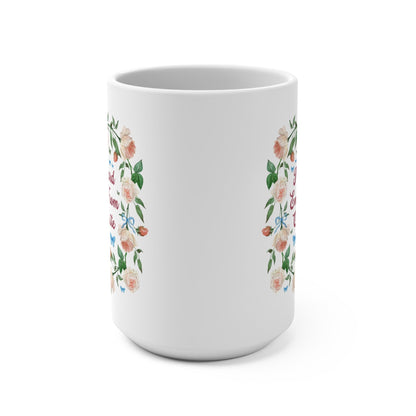 Funny Feminist Coffee Mug with Roses
