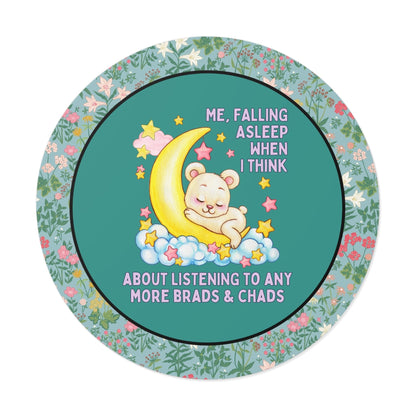 Funny Feminist Sticker with Bear