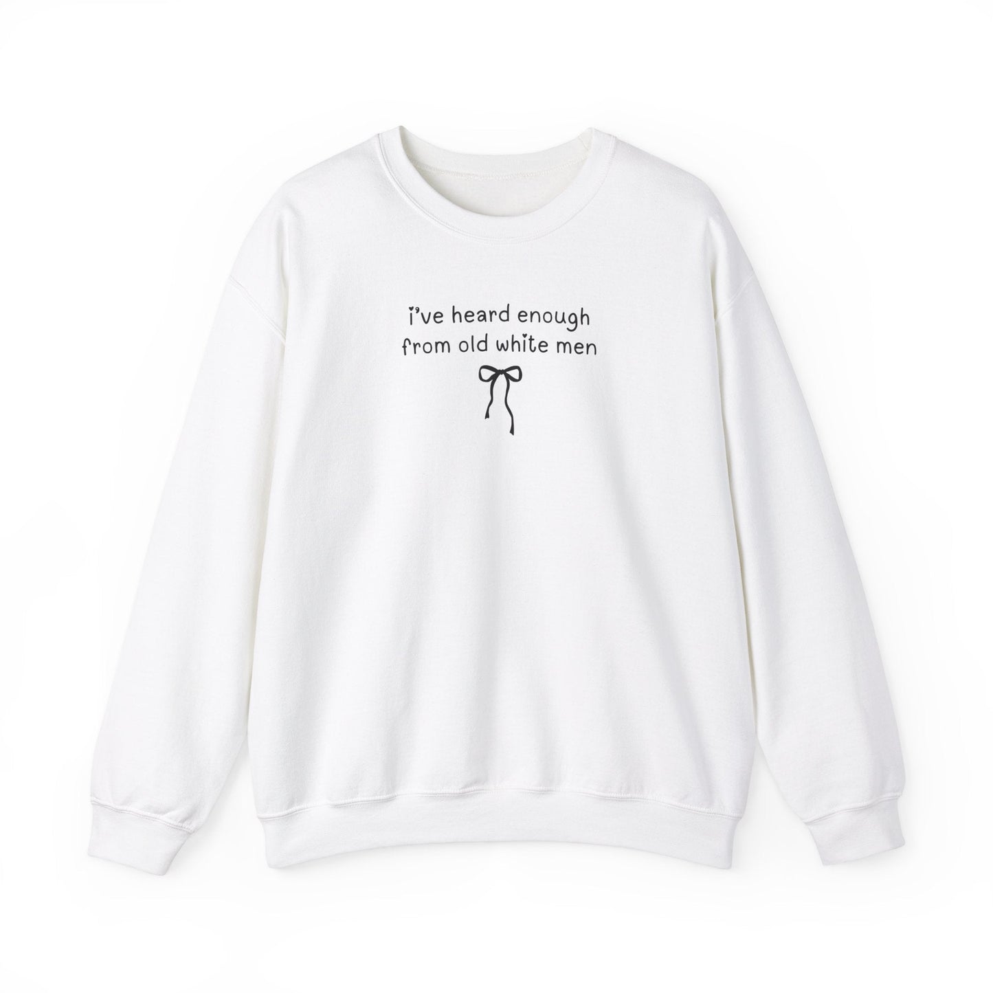 Funny Feminist Sweatshirt with Cute Bow
