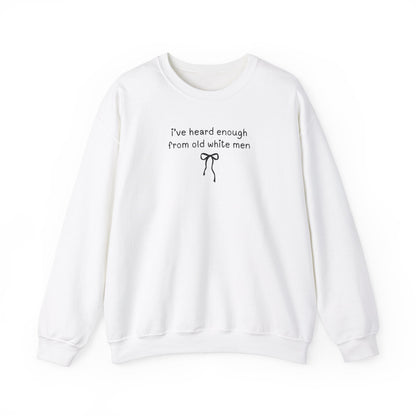Funny Feminist Sweatshirt with Cute Bow
