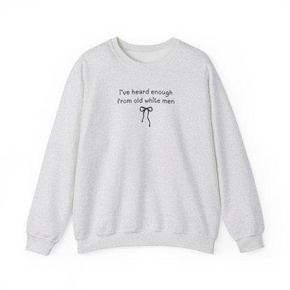Funny Feminist Sweatshirt with Cute Bow