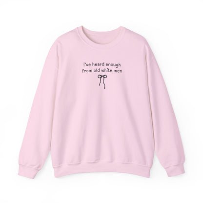 Funny Feminist Sweatshirt with Cute Bow