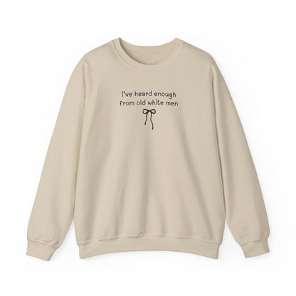 Funny Feminist Sweatshirt with Cute Bow