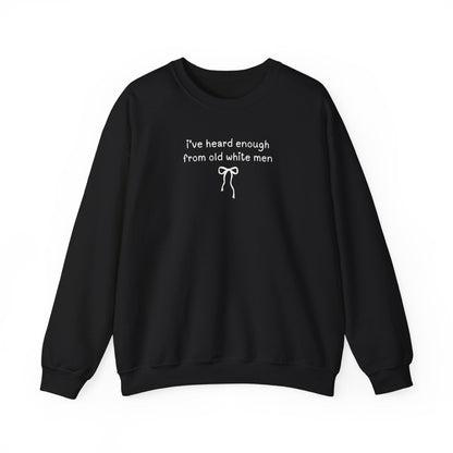 Funny Feminist Sweatshirt with Cute Bow