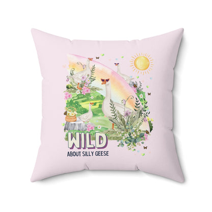 Pastel Whimsigoth Goose Throw Pillow