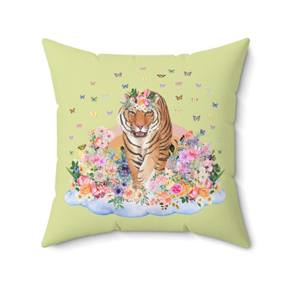 Floral Tiger Pillow
