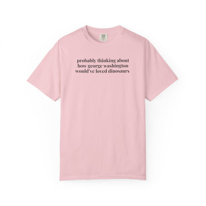 George Washington and Dinosaurs History Tee
