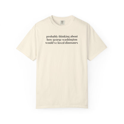 George Washington and Dinosaurs History Tee