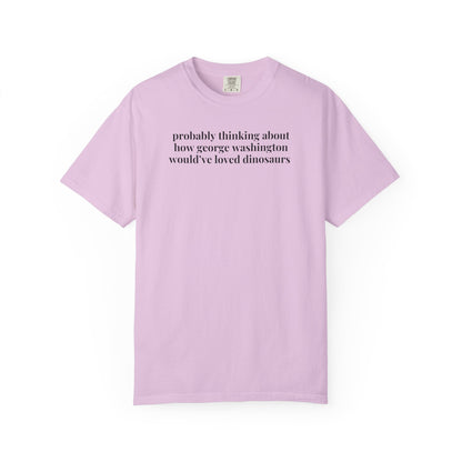 George Washington and Dinosaurs History Tee