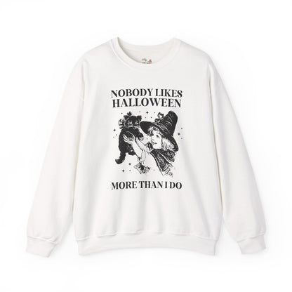 Funny Halloween Lover Sweatshirt with Cat