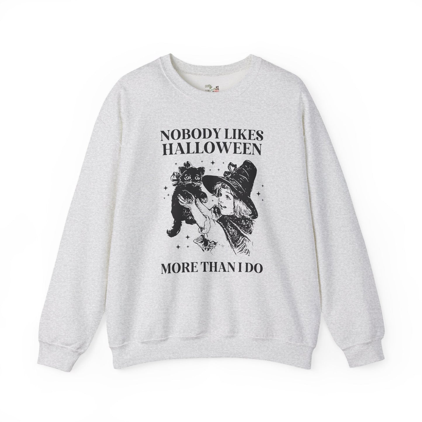 Funny Halloween Lover Sweatshirt with Cat