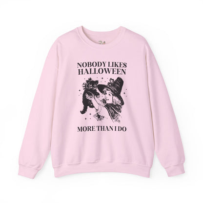 Funny Halloween Lover Sweatshirt with Cat