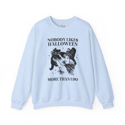 Funny Halloween Lover Sweatshirt with Cat