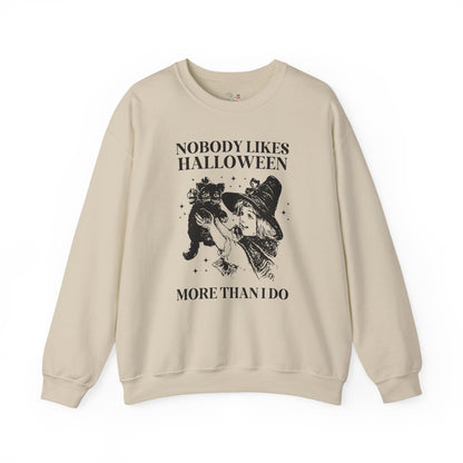 Funny Halloween Lover Sweatshirt with Cat