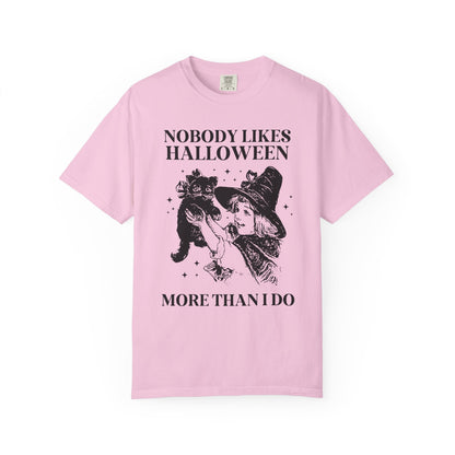 Nobody Likes Halloween Cat Tee