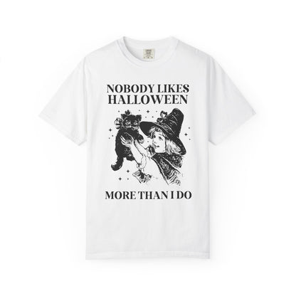 Nobody Likes Halloween Cat Tee