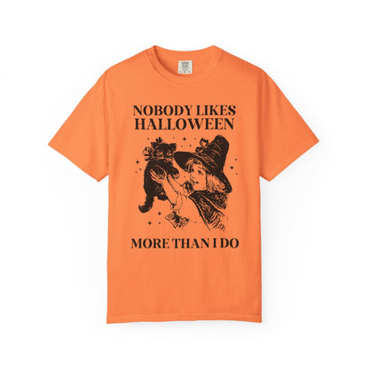 Nobody Likes Halloween Cat Tee