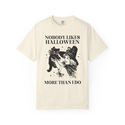 Nobody Likes Halloween Cat Tee