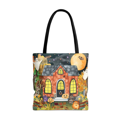 Funny Halloween Tote with Cute Ghosts