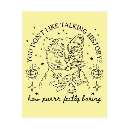 Funny History Cat Poster