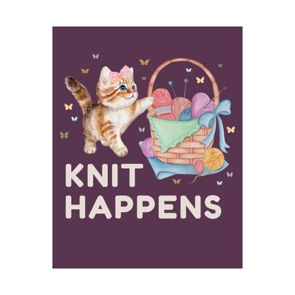 Knit Happens: Cat Lover Poster