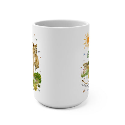 Funny Mama Coffee Mug with Lions