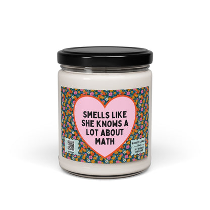 Funny Math Teacher Candle