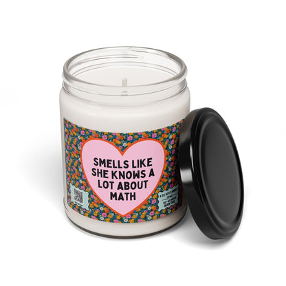 Funny Math Teacher Candle