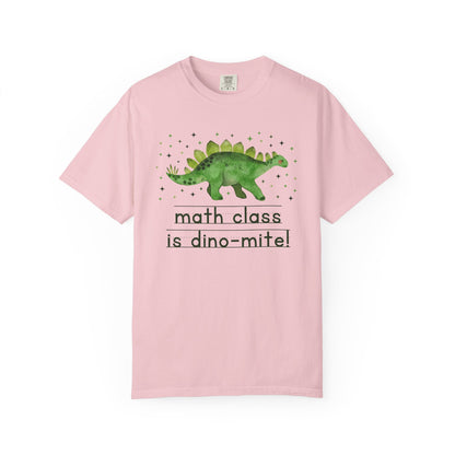 Dinosaur Math Teacher Tee