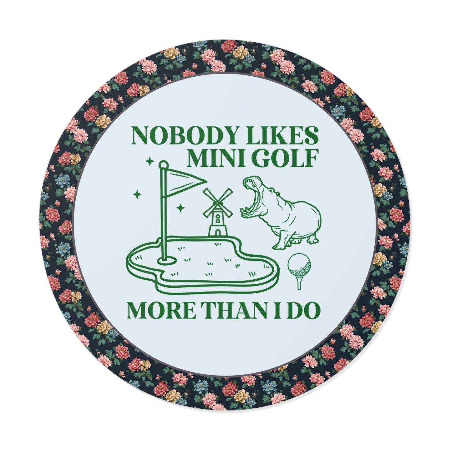 Funny Mini Golf Sticker