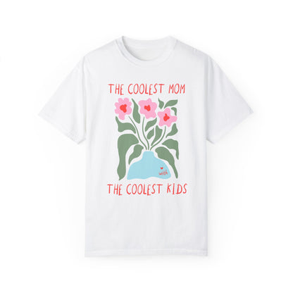 Funny Mom Tee Shirt with Flowers